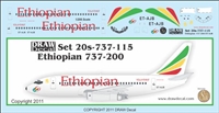 1:200 Ethiopian Airlines Boeing 737-200