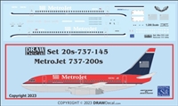 1:200 MetroJet Boeing 737-200