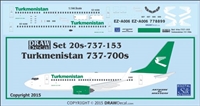 1:200 Turkmenistan Boeing 737-700