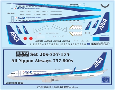 1:200 All Nippon Boeing 737-800(W)