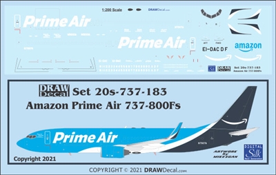 1:200 Amazon Prime Air Boeing 737-800BCF