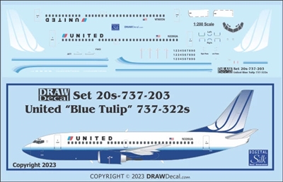 1:200 United (2005 cs) Boeing 737-300
