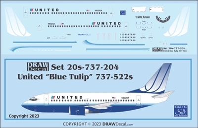 1:200 United (2005 cs) Boeing 737-500