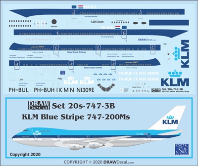 1:200 KLM Boeing 747-200M (Combi)