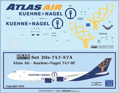 1:200 Atlas Air / Kuehne+Nagel Boeing 747-8F