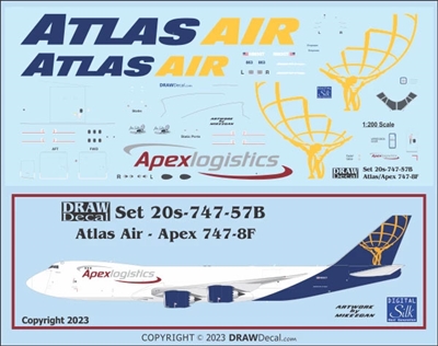 1:200 Atlas Air / Apex Logistics Boeing 747-8F