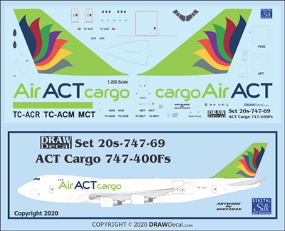 1:200 ACT Air Cargo Boeing 747-400F