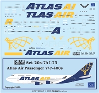 1:200 Atlas Air Boeing 747-400 (passenger fleet)