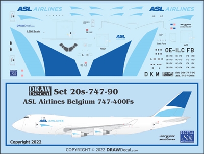 1:200 ASL Airlines Belgium Boeing 747-400F