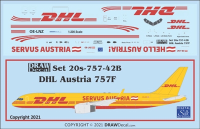 1:200 DHL 'Hello Austria' Boeing 757-200PCF