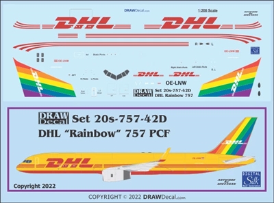 1:200 DHL (Rainbow Tail) Boeing 757-200PF