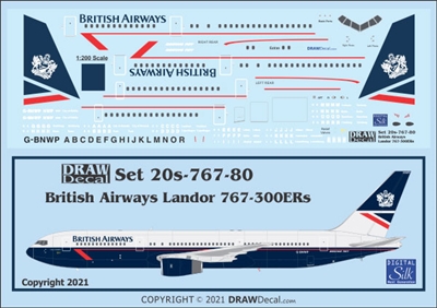 1:200 British Airways (Landor cs) Boeing 767-300ER