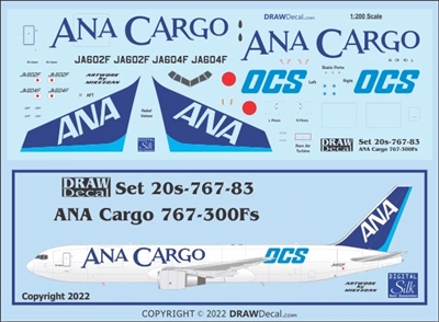 1:200 All Nippon Cargo (early titles) Boeing 767-300F