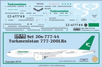 1:200 Turkmenistan Boeing 777-200LR