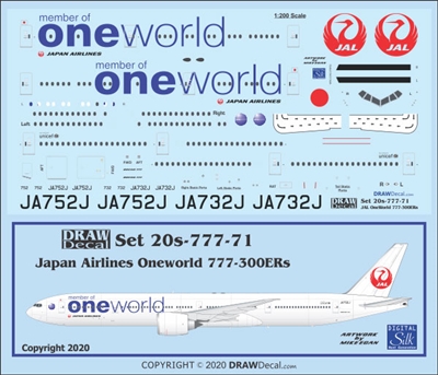 1:200 Japan Airlines 'OneWorld' Boeing 777-300ER