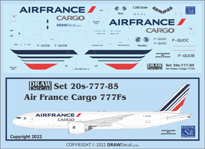 1:200 Air France Cargo Boeing 777-2F