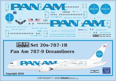 1:200 Pan Am (Billboard cs) Boeing 787-9