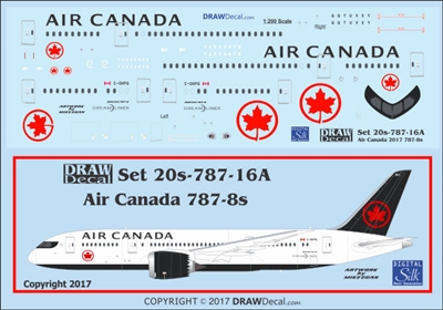 1:200 Air Canada (2017 cs)  Boeing 787-8