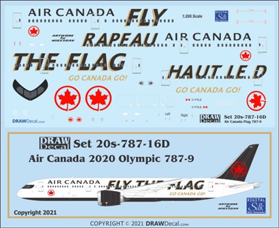 1:200 Air Canada (2017 cs) 2020 Olympics 'Fly the Flag' Boeing 787-9