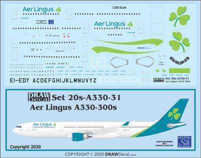 1:200 Aer Lingus (2019 cs) Airbus A.330-300