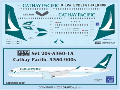 1:200 Cathay Pacific (2015 cs) Airbus A.350-900