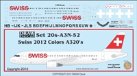 1:200 Swiss (2012 cs) Airbus A.320