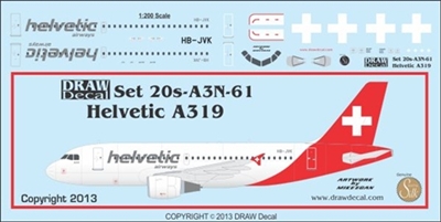 1:200 Helvetic Airbus A.319