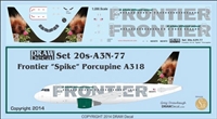 1:200 Frontier 'Spike the Porcupine' Airbus A.318