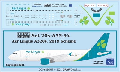 1:200 Aer Lingus (2019 cs) Airbus A.320