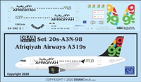 1:200 Afriqiyah Airways Airbus A.319