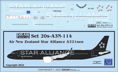 1:200 Air New Zealand 'Star Alliance' Airbus A.321NEO