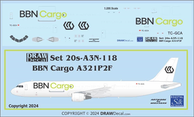 1:200 BBN Cargo Airbus A.321F