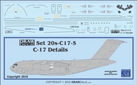 1:200 McDD C17 Globemaster III Stripes & Details