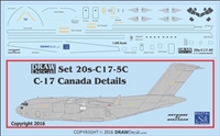 1:200 McDD C17 Globemaster III Stripes & Details - Canada