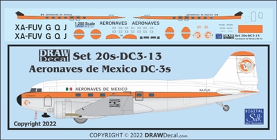 1:200 Aeronaves de Mexico Douglas DC-3