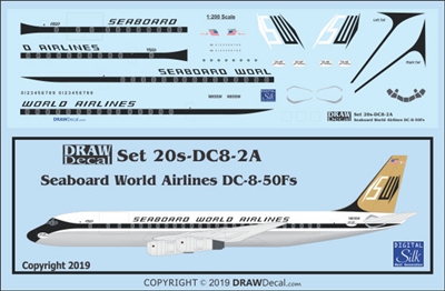 1:200 Seaboard World Airlines Douglas DC-8-54F