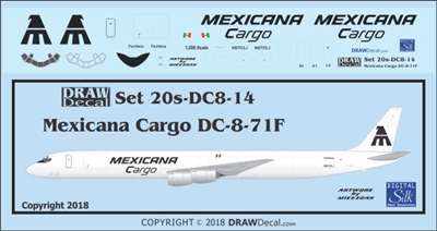 1:200 Mexicana Cargo Douglas DC-8-71F