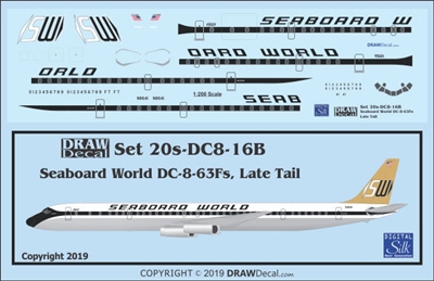 1:200 Seaboard World (later tail) Douglas DC-8-63F