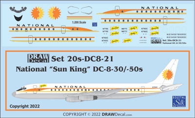 1:200 National Airlines Douglas DC-8-32 / -51