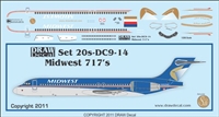 1:200 Midwest Airlines Boeing 717-200