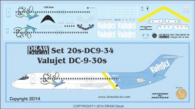 1:300 ValuJet Douglas DC-9-30