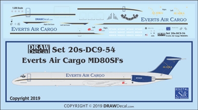 1:200 Everts Air Cargo McDD MD80SF