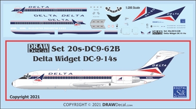 1:200 Delta Airlines (widget cs) Douglas DC-9-14