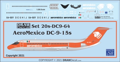 1:200 AeroMexico Douglas DC-9-15