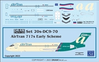 1:200 AirTran (early cs)  Boeing 717-200
