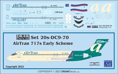 1:200 AirTran (early cs)  Boeing 717-200