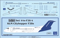 1:200 KLM Citihopper Fokker F28-4000