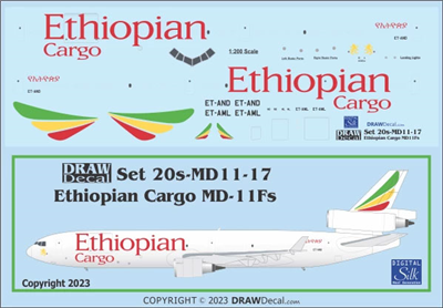 1:200 Ethiopian Airlines Cargo MD-11F