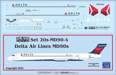 1:200 Delta Airlines (2007 cs) McDD MD-90-30