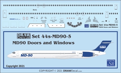 1:200 McDD MD-90 Windows, Doors & Details